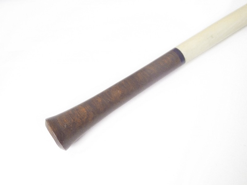 Art Deco 5 Inch Ivory and Burled Wood 1920&#39;s Cigarette Holder
