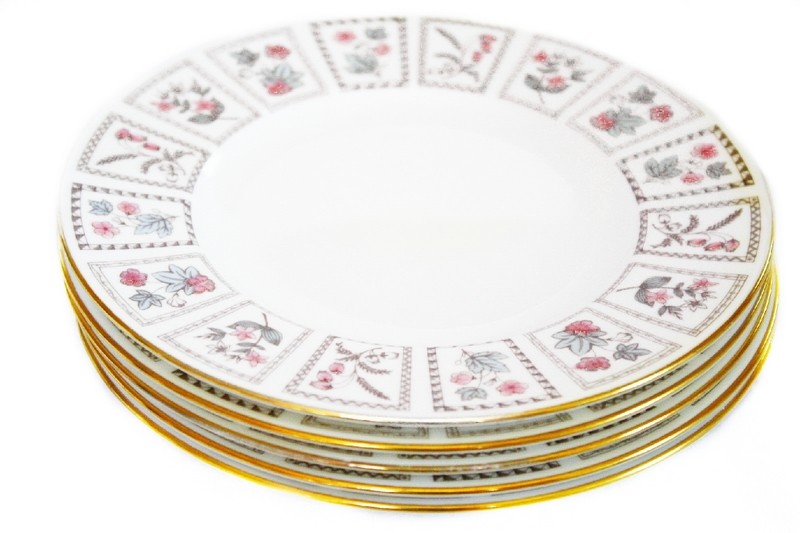 5 Minton Tapestry Fine Bone China Dinner Plates Dishes
