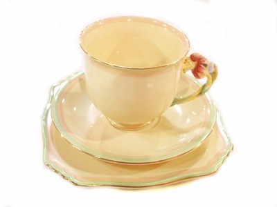 Royal Winton 3pc Tiger Lily Cup Saucer Dessert Plate