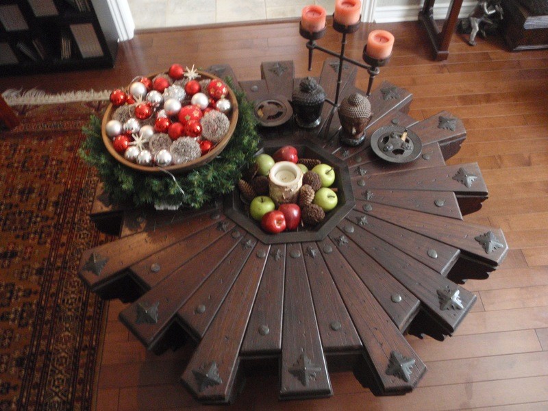 Antique Asian Coffee Table Wood and Iron Furniture