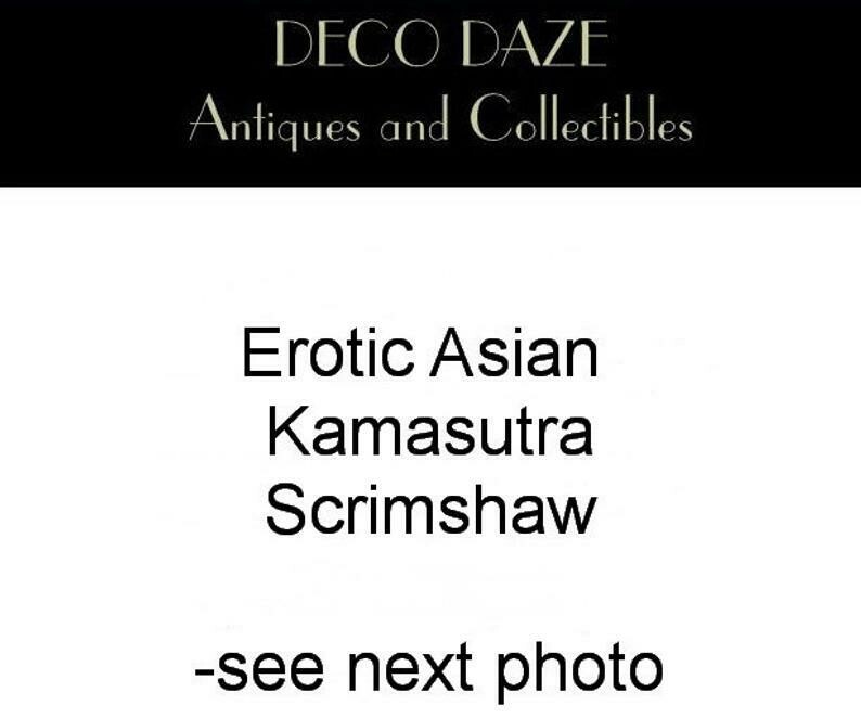 10 Panel Asian Erotic  Kamasutra Scrimshaw Wall Hanging