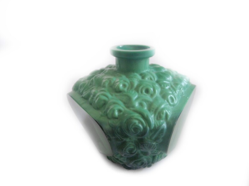 3pc Art Deco Malacite Vanity Set