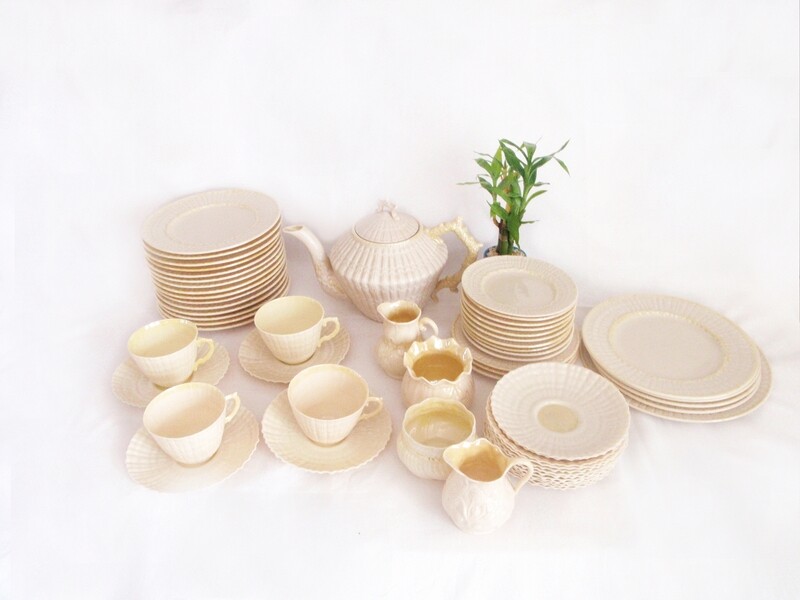 30 Pieces Belleek Limpet Dinner Salad Side Dessert Plates