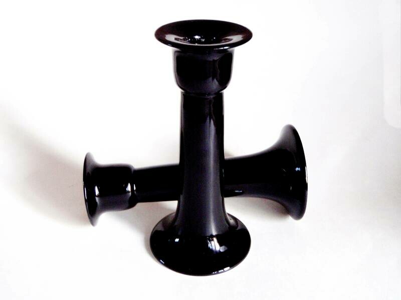 Finnish Ceramic 7 1/4 Inch Candle Holders
