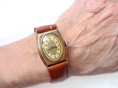 1920's New Haven Laides Two Tone Wristwatch
