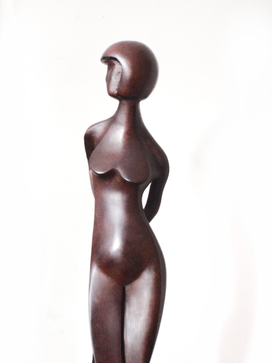 1925 Alexander Archipenko Bronze Standing Concave Sculpture