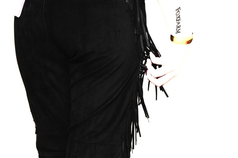 Fringed Suede Ladies Pants 