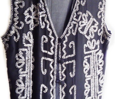 Vintage Vest for Evening Wear and Blue Jean