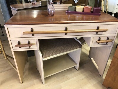 1930s Vanity, Mirror, Stool and Double Bed with Build In Lights