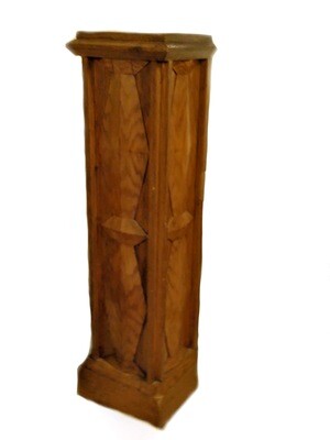 Art Deco Tall Floor Donation Box Plant Stand Valuables Safe