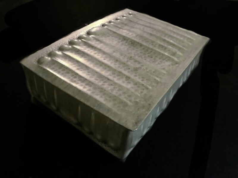 Art Nouveau A &amp; E Chantal Pewter Cigar Box Decor 
