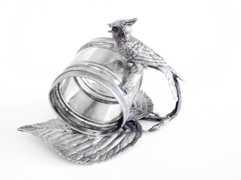 Simpson Hall Miller Silver Bird Napkin Ring