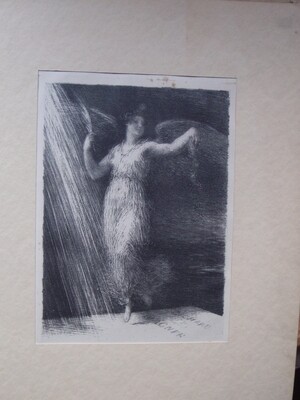 Henri Fantin Latour Angel Lithograph Richard Wagner