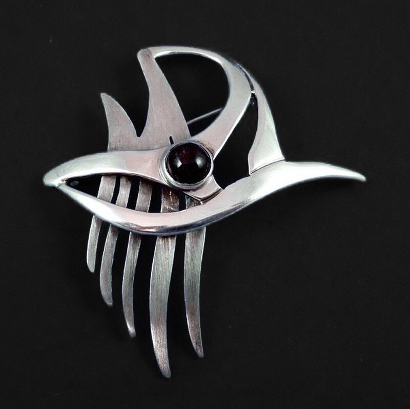 Stunning Abstract Taxco Brooch 