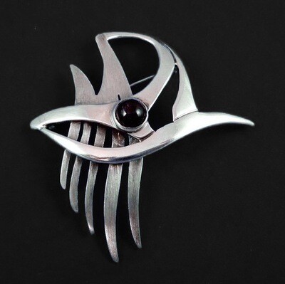 Stunning Abstract Taxco Brooch 