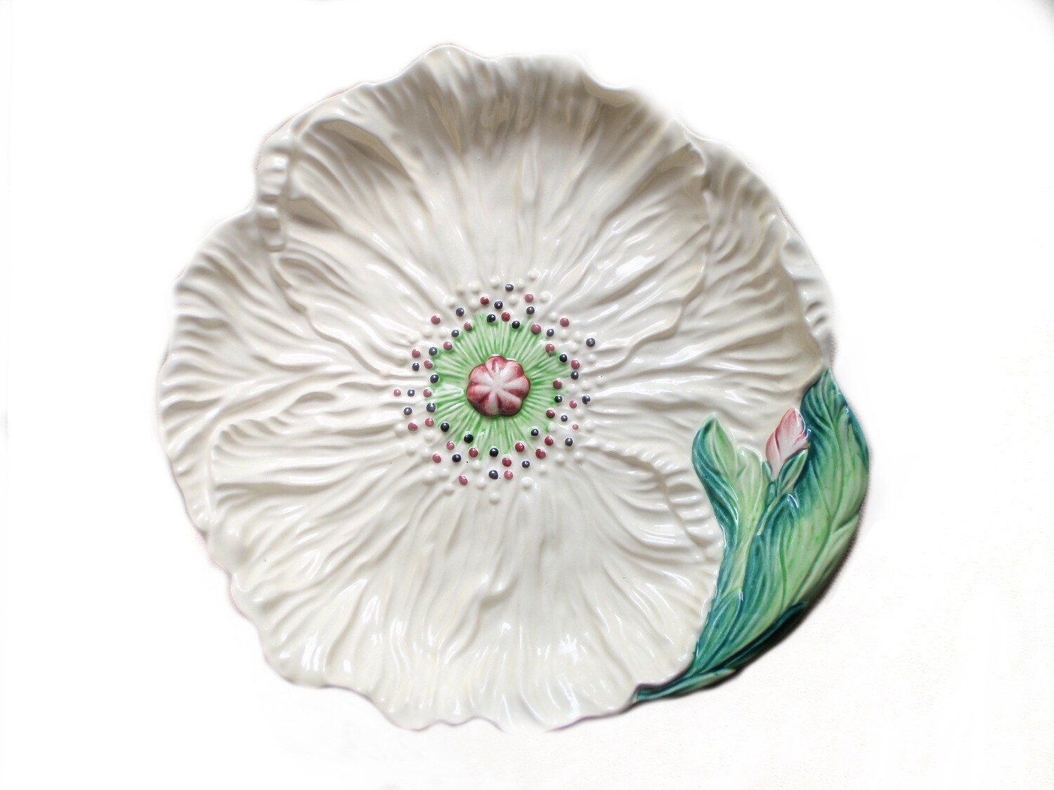 Large Vintage 1930s Carlton Ware Poppy Plate