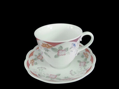 4 Vintage Johnson Brothers Park Lane Cups Saucers