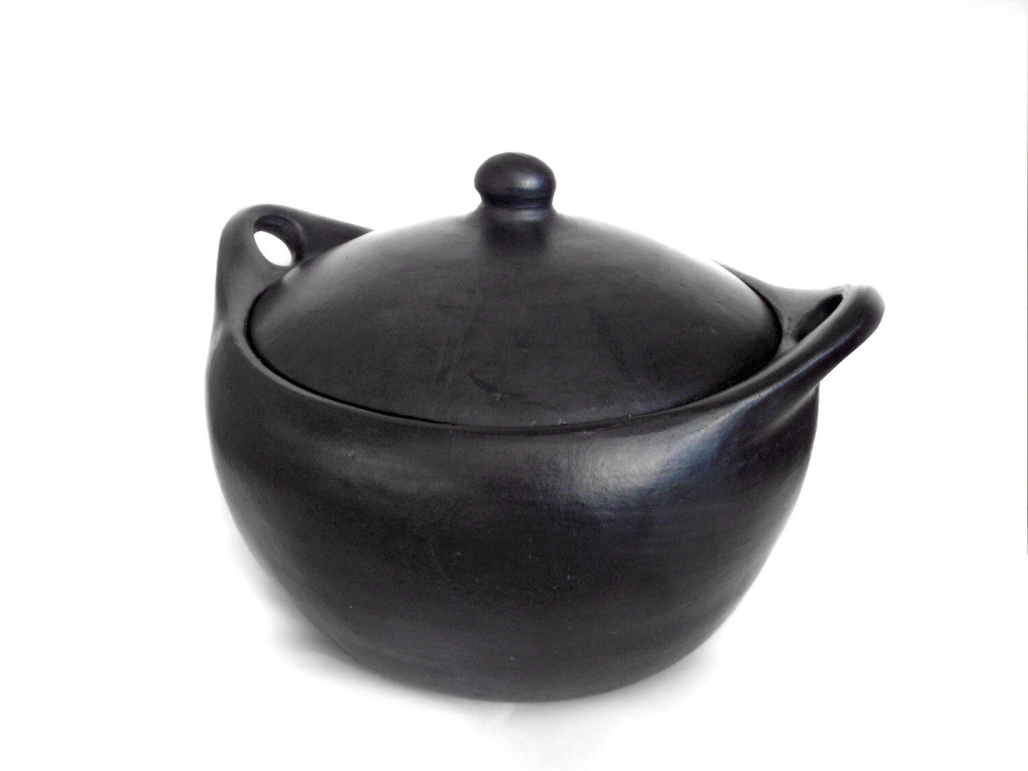 Large Vintage Chamba Black Pottery Cooking Pot