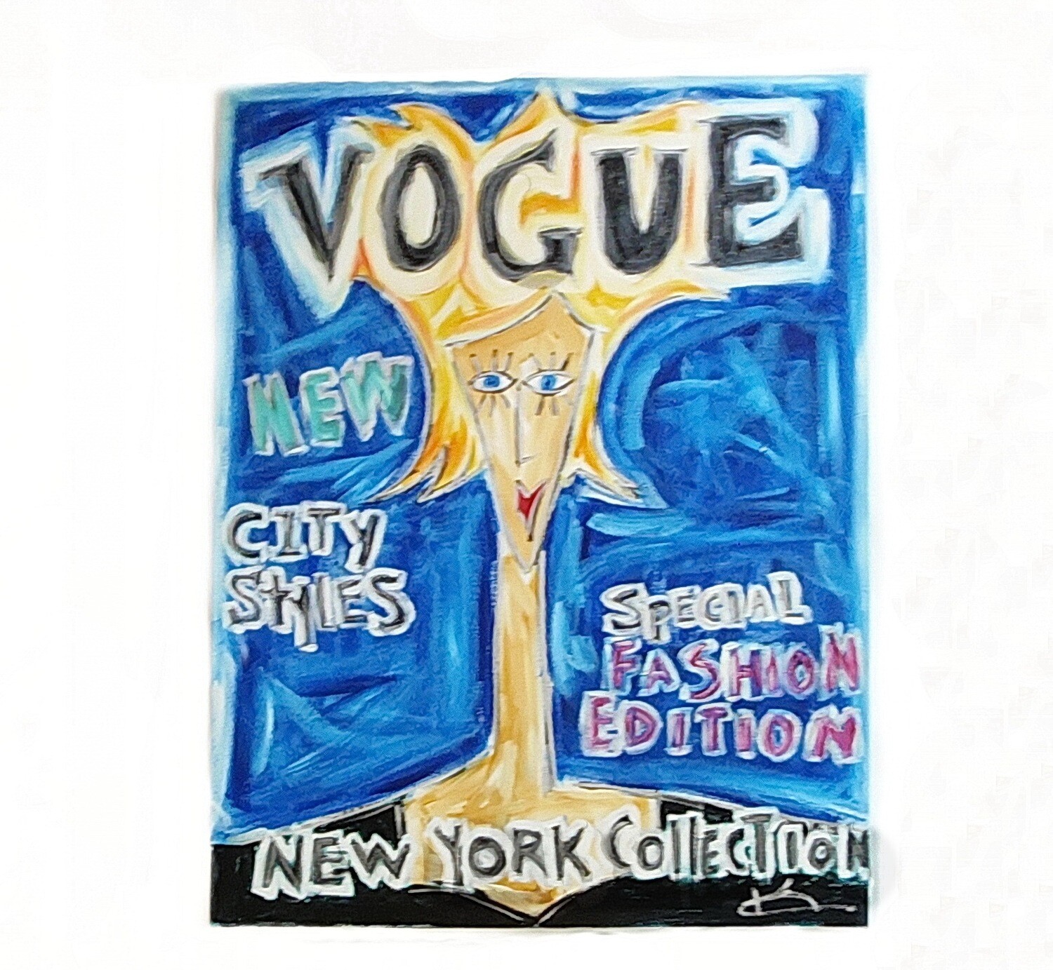 Karen Couillard Original Vogue New York 1990 Painting