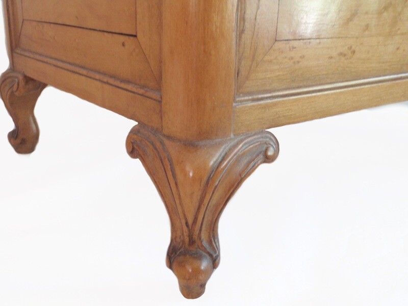 Antique Maple Box with Cabriole Legs 