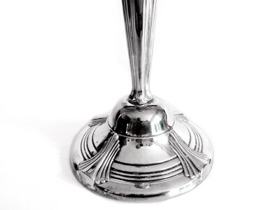 Beautiful Pair Art Deco Candlestick Holders 