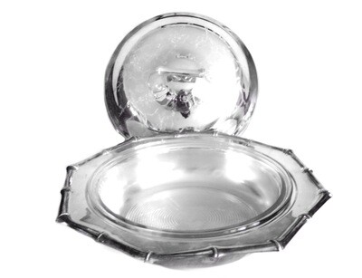 3pc Asian Design Silver Server for Fine Dining and Entertaining