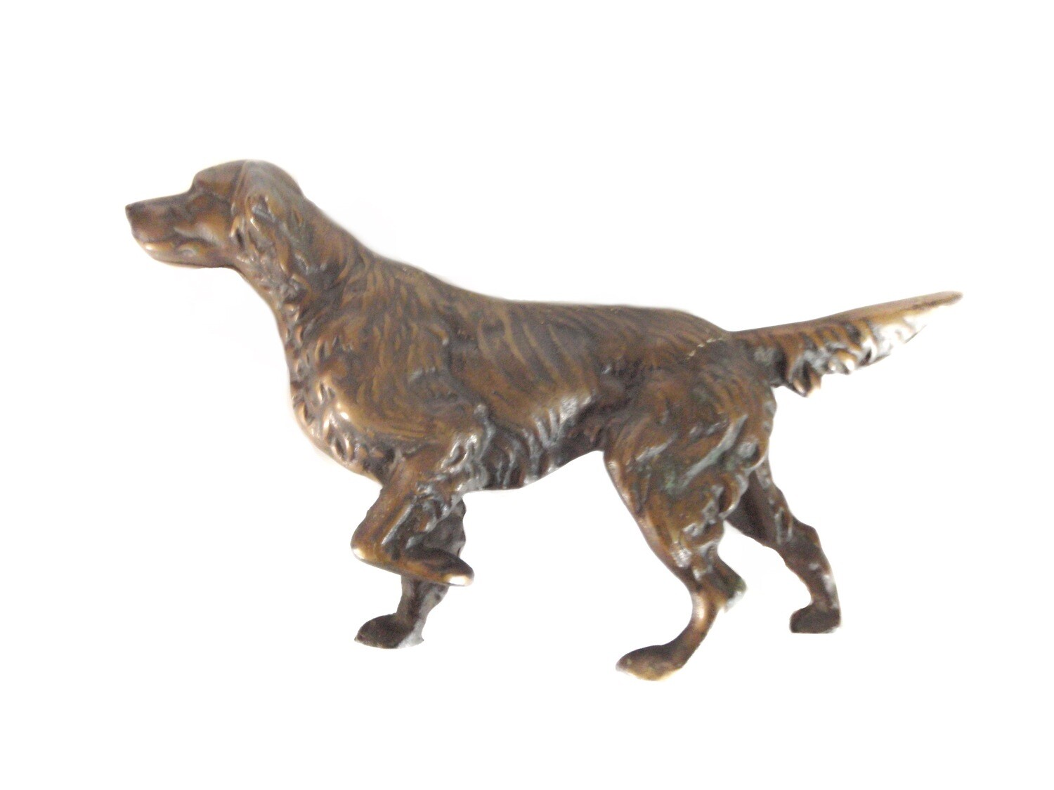 Bronze Springer Spaniel Setter Hunter Dog Sculpture
