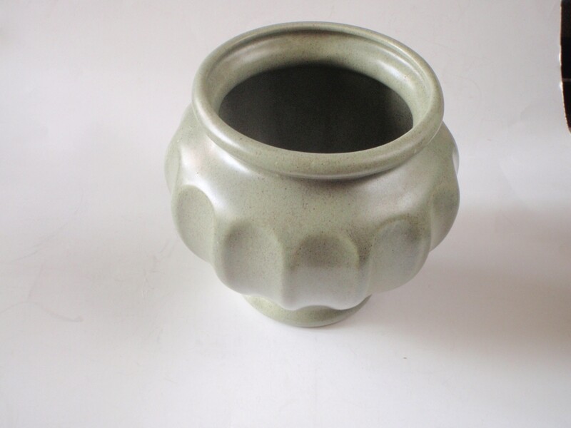 Haeger Mid Century Olive Green Pottery