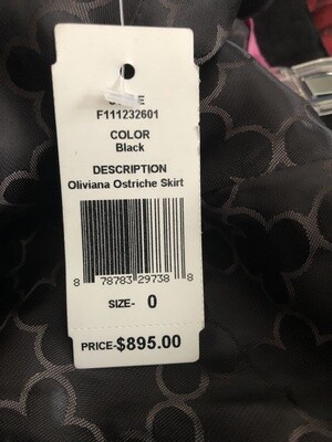 Designer Black Ostrich Regularly $895.00