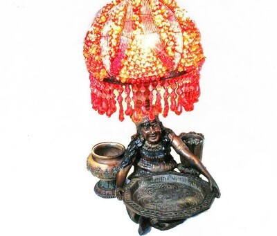 Art Deco Gypsy Fortune Teller Incense Burner Lamp