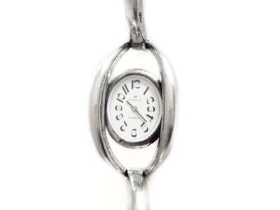 MCM Hamilton Watch 900 Silver Hinged Bracelet Watch