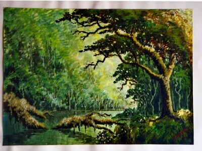 Anton Widjaja Indonesian Rainforest Watercolor