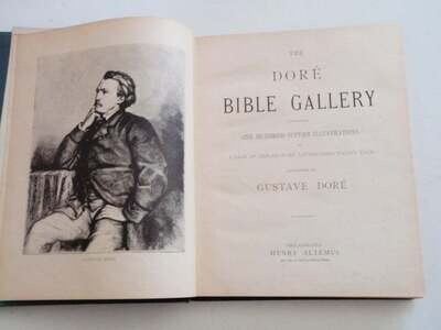 1880's Gustave Dore Bible Etchings Book 