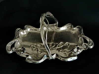 Stunning Art Nouveau Silver Basket