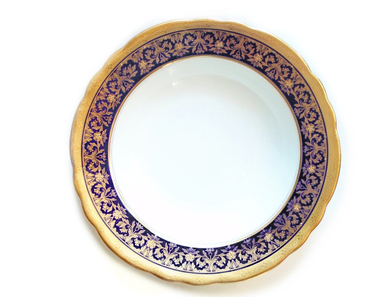 1 Aynsley Kenilworth Cobalt and Gold Soup Plates