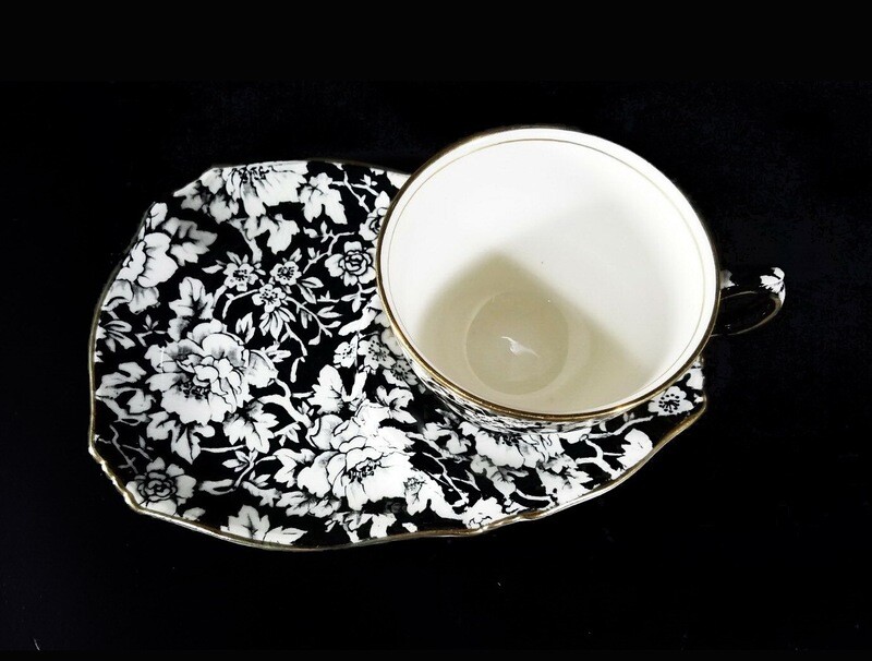 Grimwades Peony Athena Tea Cup and Snack Plate 