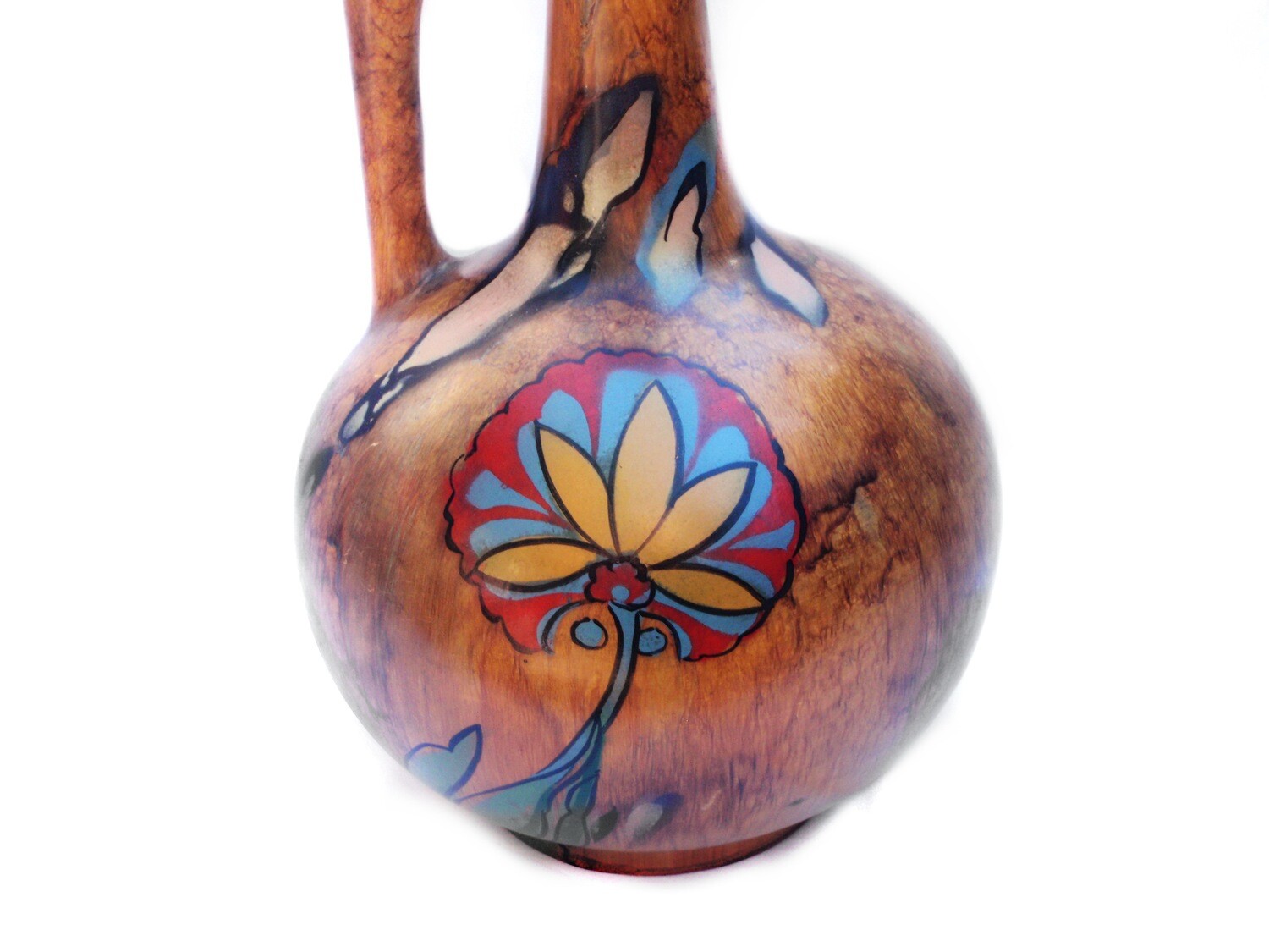 30s Rubian Art Pottery Grimwades Unique Ewer Vase