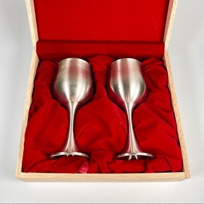 Wedding Anniversary Boxed Toasting Goblets