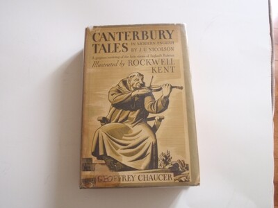 1934 Geo. Chaucer 1st Ed American Canterbury Tales, Rockwell Kent