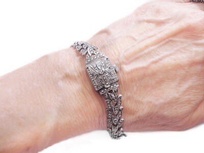 Vintage Bucherer Marcasite Peekaboo Watch 