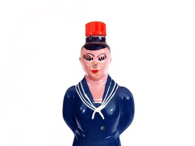 Portuguese Carvalho, Ribeiro &amp; Ferreira figural liquor bottle