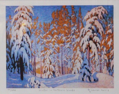 Lawren Harris Winter in the Northern Woods Framed ltd ed print