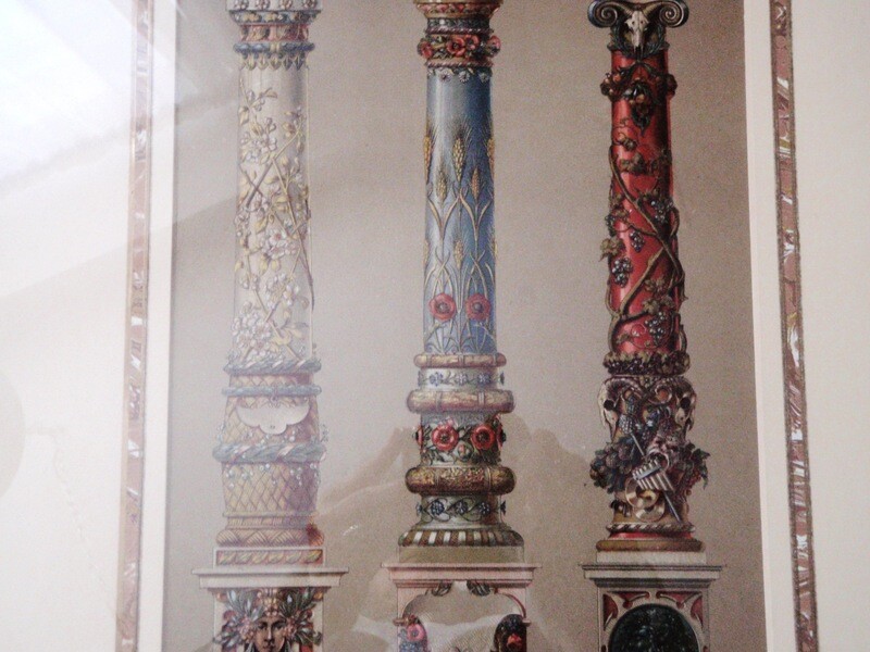 1904 Erdmann Architectural Framed Litho