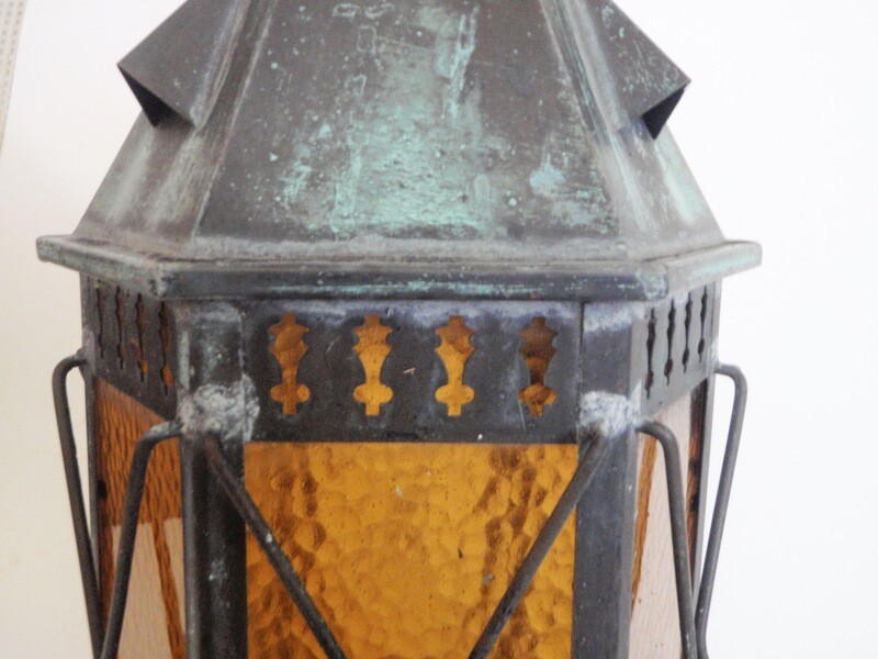 Mission Arts &amp; Crafts Copper Outdoor Wall Sconce