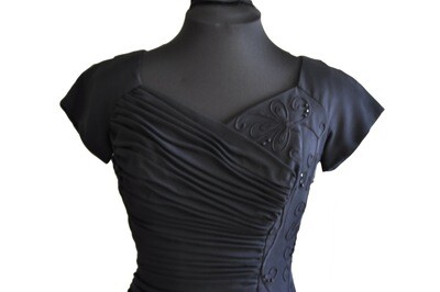 1940's Little Black Dress with Beading 