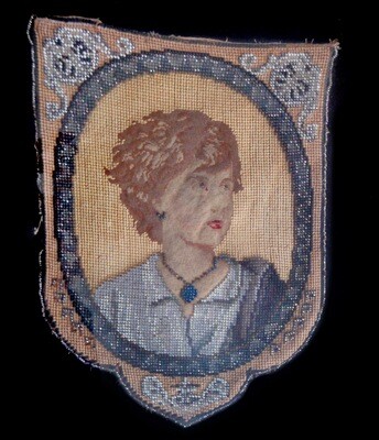 Antique Portrait Embroidery Panels
