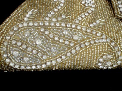 Crystal Studded Clutch/Wrist Handbag 