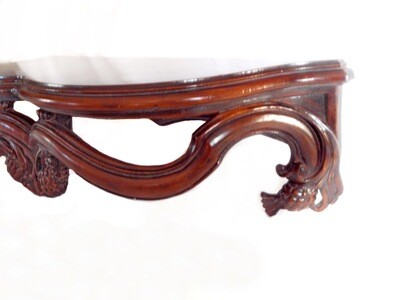 C.N. Firenze Large Gesso Wood Carved Wall Shelf