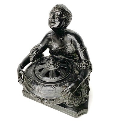 Art Deco Egyptian Goddess Incense Burner 
