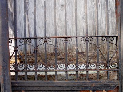 2 Art Noueau to Art Deco Architectural Iron Panels